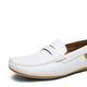 AQQWWER Mens Dress Shoes Mens Loafers Shoes Slip-On Male Sneakers Casual Leather Driving Classic Boat Shoe Brand Design Flats Loafers for Men (Color : White, Size : 10 US)