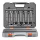 VEVOR Forstner Bit Set, 16 Pcs Forstner Drill Bits Set, 1/4" to 1-5/8", Carbon Steel, with Universal Round Shank, Forstner Drill Bit for Wood and Composite Board, Forstner Bits for Woodworking