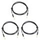 Toyvian 3pcs Guitar Connecting Cable Noiseless Guitar Cable Electric Mandolin Cord Electric Guitar Cord Audio Cable Guitar Audio Wire Pro Audio Speaker Cord Amplifier Wire Mute Accessories