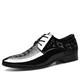 AQQWWER Mens Dress Shoes Classic Shoes for Men Black Formal Shoes Men Patent Leather Shoes Wedding Party Dress Shoes Men (Size : 7)