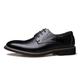 AQQWWER Mens Dress Shoes Men Dress Shoes Formal Shoes Man Business Genuine Leather Shoes Lace-up Male Spring Autumn Bullock Casual Shoes (Color : Black Formals, Size : 7)