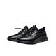 AQQWWER Mens Dress Shoes Camel Shoes Men Autumn Winter Male Sneakers Luxury Plus Velvet Soft Sole Sport Running Leather Shoes for Men Waterproof (Color : Schwarz, Size : 6.5)