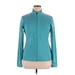 Skechers Track Jacket: Teal Solid Jackets & Outerwear - Women's Size X-Large