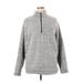 Weatherproof Fleece Jacket: Mid-Length Gray Marled Jackets & Outerwear - Women's Size X-Large
