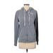 Under Armour Zip Up Hoodie: Gray Print Tops - Women's Size Small