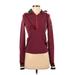 FP Movement Track Jacket: Burgundy Solid Jackets & Outerwear - Women's Size X-Small