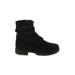 Timberland Ankle Boots: Strappy Chunky Heel Casual Black Print Shoes - Women's Size 10 - Round Toe