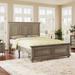 Traditional Style Solid Wood Panel Bed with Headboard and Footboard