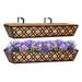 30'' Large Window Box Railing Planter, Outdoor Window Flower Boxes Over The Railing Planter Boxes Deck Fence