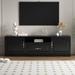 Modern Entertainment Center With 1 Drawer 1 Shelf 2 Cabinets Media Console Storage Cabinet For Bedroom Living Room