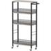 Storage Cart 4 Tier Rolling Kitchen Cart Utility Serving Cart