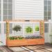 Costway 1/2 PCS Raised Garden Bed with Trellis Hanging Roof Planter - See Details