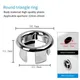 Wash Basin Overflow Ring Neatly Decorated Cover Wash Basin Overflow Overflow Plug Plug Spare Sink