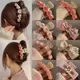 2023 neue Tulpe Haar Grip Clip Mode Transparent Liebe Shark Clip Haar Clip Barrettes Trendy Mädchen