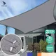 5x4M/4x6M Impermeabile Grande Riparo Solare Parasole Protezione Baldacchino Esterno Giardino Patio Piscina Ombra Vela Tenda da campeggio Ombra Netto