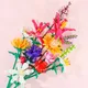 Flowers Home Decoration Blocks Plants Model Assembled Building Blocks Ornaments Children's