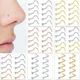 10Pcs Nose Studs Nose Rings for Women 18G 20G L Shaped Corkscrew Nose Ring Stainless Steel Nose