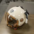Motorrad helm jet Vintage helm Open face retro 3/4 halb helm