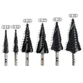 M35 Cobalt TiAlN Coated Step Drill Bit 1/4 Inch Hex Shank High Speed Steel Metal Drilling Hole