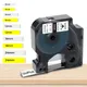 6/9/12/19/24mm Tape Compatible Dymo Heat Shrink Tube Tape Dymo Rhino Heat Shrink Cassette 18055