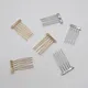 30pcs 2.0cm*3.7cm 5 teeth Silver Plain Metal Hair Combs For Kids Tiara Crown Hair accessories Bridal