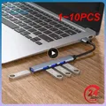 1 ~ 10PCS HUB USB C 3.0 tipo C 3.1 Hub USB a 4 porte adattatore Multi Splitter Hub OTG usb per