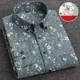 Neu in Shirt plus Größe 7 xl100 % Baumwolle Mode Langarm hemden für Männer Casual Print gestreifte