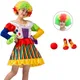 Clown Kostüm Cosplay Erwachsene Partei Halloween Frauen Karneval Erwachsene Weibliche Circus Clown