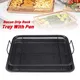 Stainless Steel Copper Baking Tray Oil Frying Baking Pan Non-stick Chips Basket Baking Dish Grill