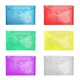 1PC Transparent colorful Plastic A5 Folders File Bag Document Hold Bags Folders Paper Storage