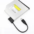 35cm USB Adapter PC 6P+7P CD DVD Rom SATA To USB 2.0 Converter Slimline Sata 13 Pin Adapter Drive