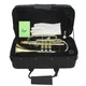 Professional Bb Cornet B Flat Gold Plated Brass Cornet Instrument with Mouthpiece Gloves Cleaning