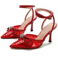 Sandali con tacco alto di marca Sandalias donna 2023 estate scarpe con tacco alto a punta scarpe
