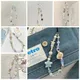 Hanging Cord Beaded Phone Chain Anti-Lost Phone Charms Phone Strap Star Pearl Handmade Mobile