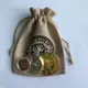 Harry Potter Gringotts Commemorative Coin Badge Potter Gold Elf Money Bag Magic Academy Gold