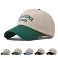Fashion Two-color Cotton Baseball Cap for Women and Men Khaki Green Streetwear Hip Hop Hats Outdoor