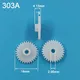 303A 0.5M Gears OD16mm Thin 1.6mm 30 Tooth 2.95mm Hole POM Plastic Gear Wheel Toy Model Accessories