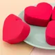 Rose Red Heart Soft Sponge Puff Wet and Dry Dual Use Makeup Beauty Puff Liquid Foundation Sponge