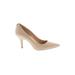 MICHAEL Michael Kors Heels: Slip-on Stiletto Cocktail Ivory Solid Shoes - Women's Size 8 - Pointed Toe