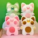 23CM Doodle Cat Plush Toy Animal Children Girls Gift Cute Cat Doll Sleeping Pillow Large