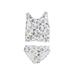 Gap Kids Two Piece Swimsuit: White Sporting & Activewear - Size Small