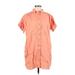 J.Crew Casual Dress - Shift: Orange Print Dresses - Women's Size Medium Petite