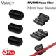 3PCS 7.0mm RFI EMI Noise Suppressor Filter ​for Speaker Video Radio Home Audio HDMI AV Coaxial Cord