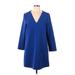 Zara Casual Dress - Shift: Blue Dresses - Women's Size Large