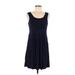 Calvin Klein Casual Dress - DropWaist: Blue Dresses - Women's Size 8