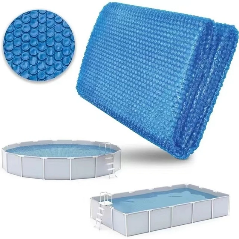 Copertura solare rettangolare e rotonda per piscina, isolamento termico, coperta antipolvere per piscina, accessori per piscina termica