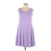 HiMONE Casual Dress - A-Line: Purple Dresses - Women's Size Large