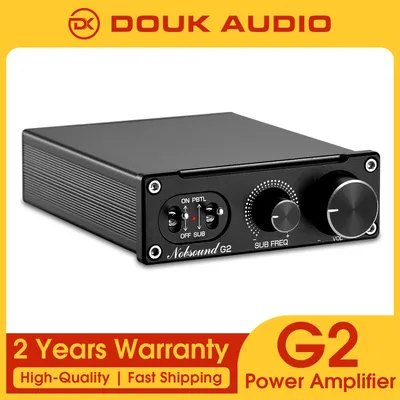 Douk Audio G2 Mini Mono Channel Subwoofer Vollfrequenz HiFi 100W Digitalverstärker Desktop Stereo Image