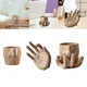 Ceramic Pen Holder Cup Desk Organizer for Eyebrow Pencils Lipstick Eyeliner