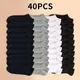 Unisex 10/20/40 Pairs Solid Socks Soft Lightweight Low Cut Ankle Socks Bulk Black White Grey Men